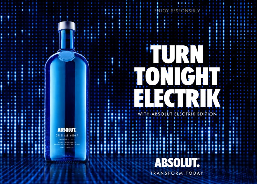Absolut releases dazzling limited-edition Electrik bottles to close 2015